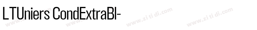 LTUniers CondExtraBl字体转换